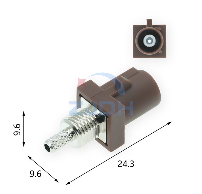 法克拉短体公壳F型-ZJDH-乐清市地宏接插件有限公司