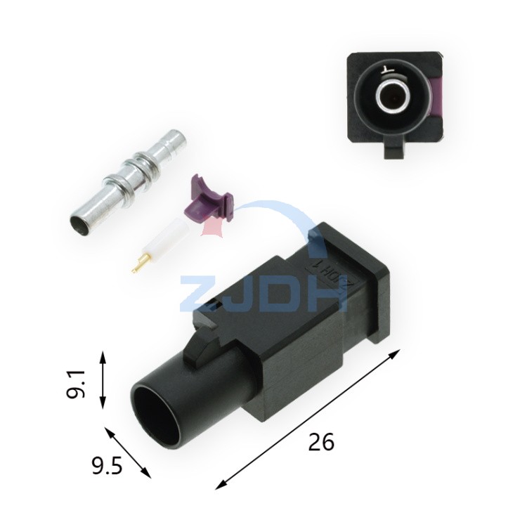 大众天线头4件套_黑色-ZJDH-乐清市地宏接插件有限公司