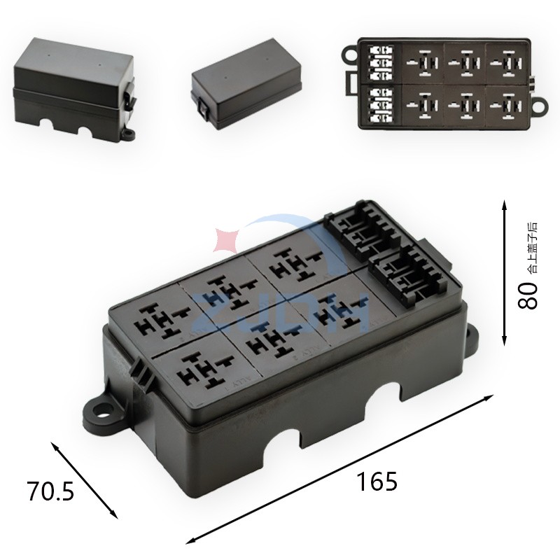 6路6继保险丝盒-ZJDH-乐清市地宏接插件有限公司