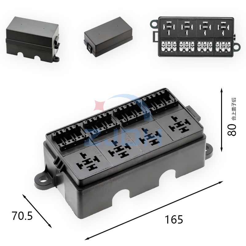 12路4继保险丝盒-ZJDH-乐清市地宏接插件有限公司